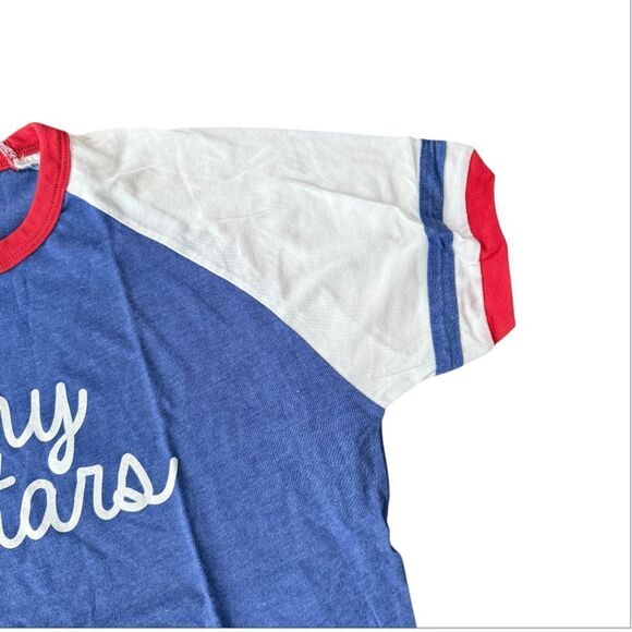 Oh my Stars T Shirt Blue Varsity Stripe Medium - Picture 4 of 5